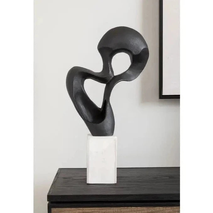 Milan Monochrome Knot Sculpture Camden and Co Luxury Homewares