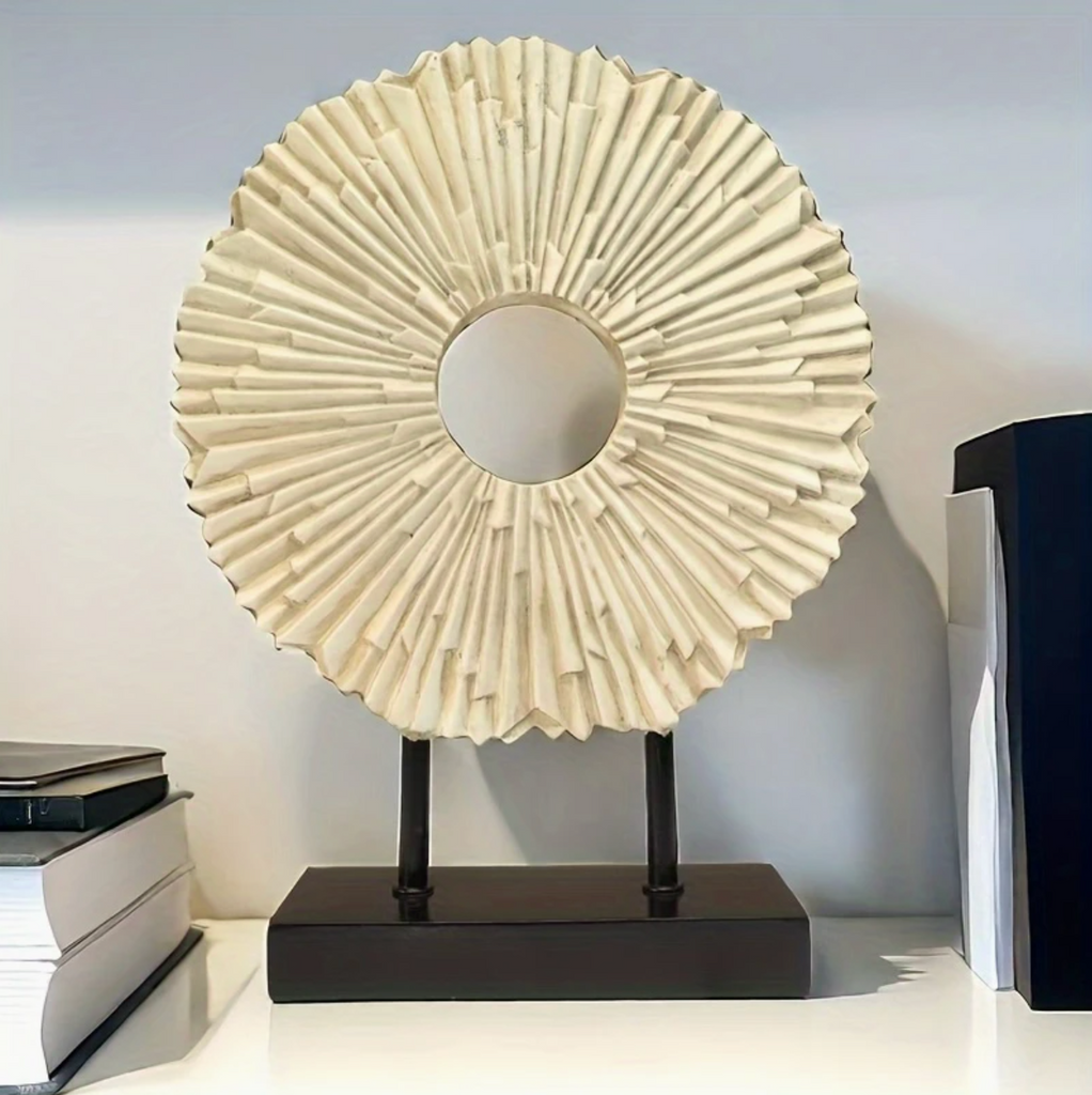 Ammos Cream Disc Sculpture Camden and Co