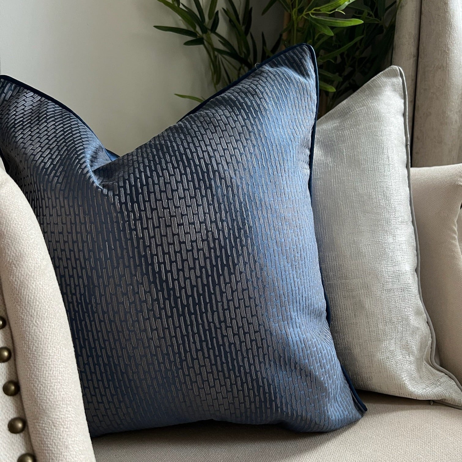 Decorative Cushions Navy Blue And Silver Cushions Navy Diamond