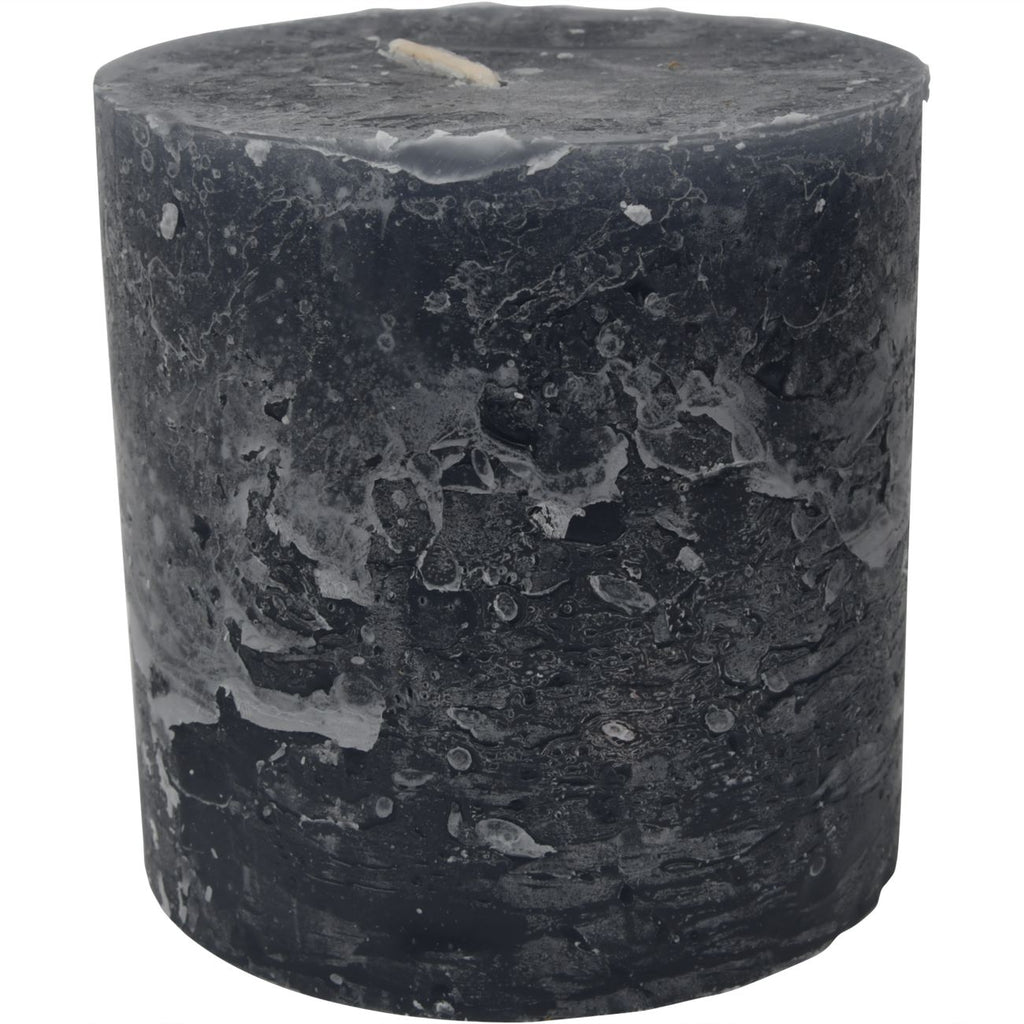 Orion Black and Grey Pillar Candle Camden and co home