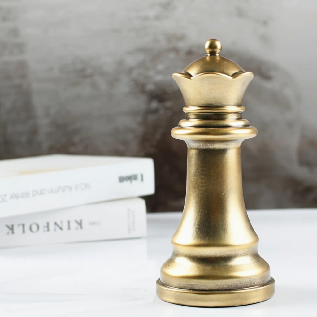 Elizabeth Giant Gold Decorative Queen Chess Piece