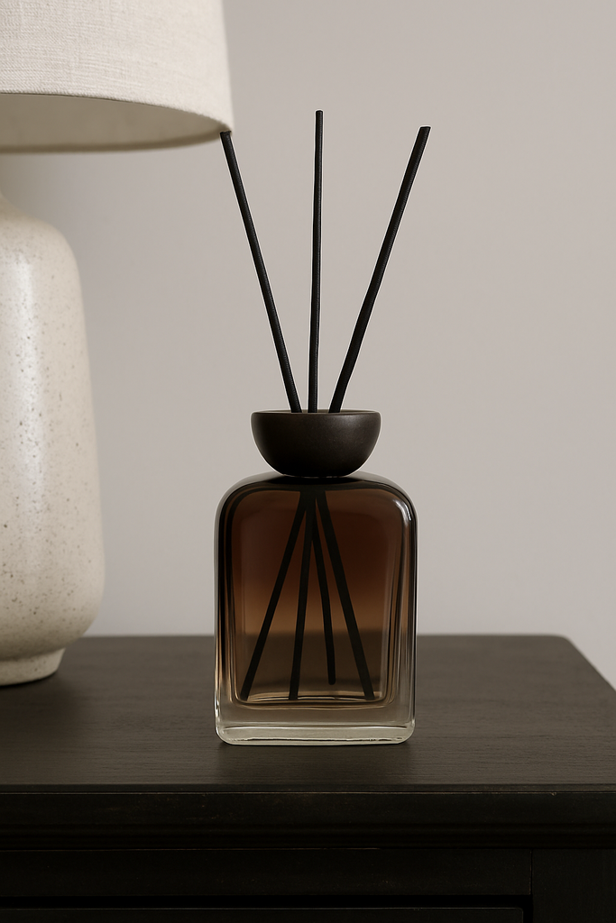 Hayden Smoked Brown Ombre Glass Reusable Reed Diffuser Camden