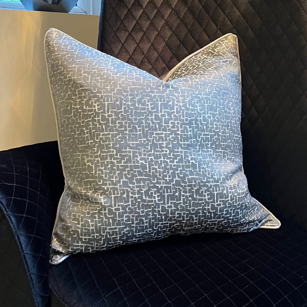 Grey Crackle Effect Luxury Cushion Camden