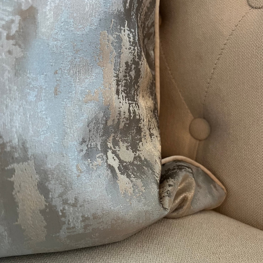 Gold And Taupe Distressed Effect Luxury Sofa and Bedroom Cushion and Cushion Cover | Camden&Co