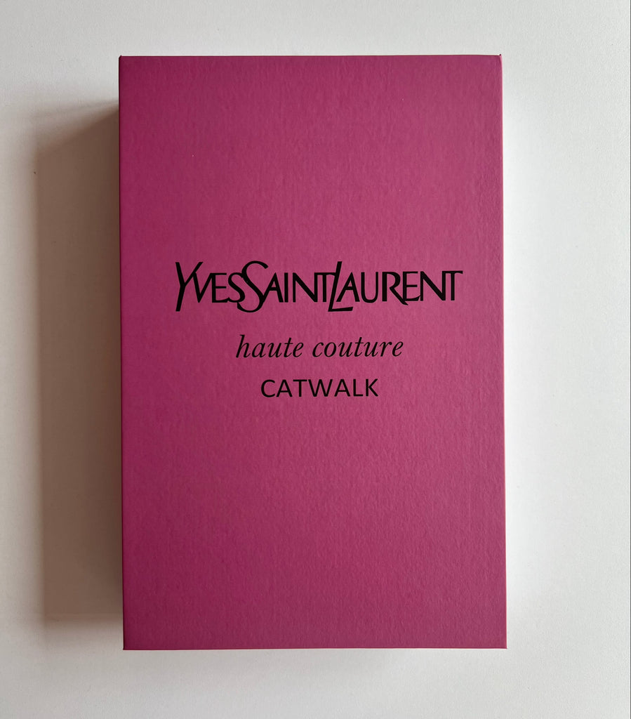 Yves Saint Laurent Pink Haute Couture Faux Coffee Table Book Camden and Co Home