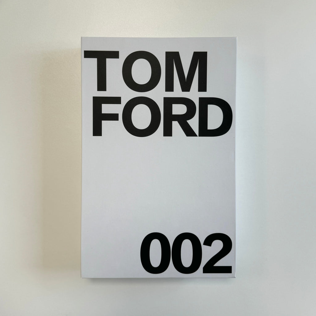 Tom Ford 002 White Designer Faux Coffee Table Book by Camden and Co