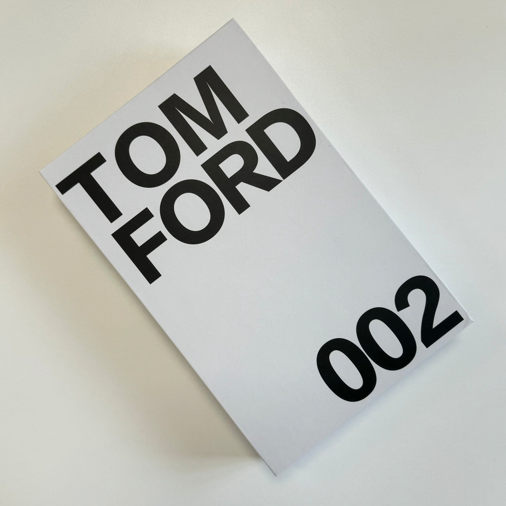 Tom Ford 002 White Designer Faux Coffee Table Book by Camden and Co