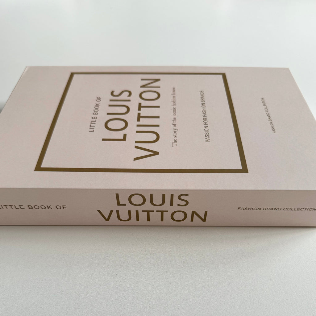 Louis Vuitton Beige & Gold Designer Faux Coffee Table Book Camden and Co