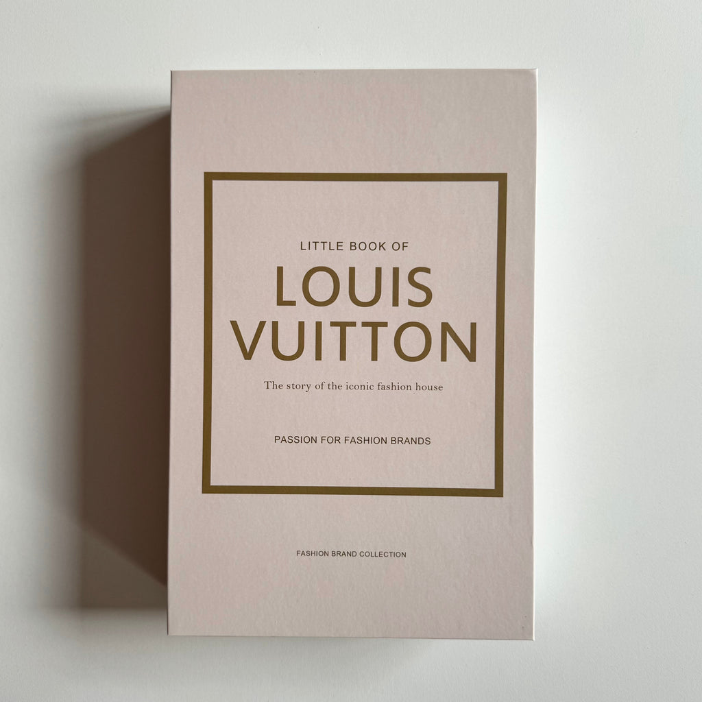 Louis Vuitton Beige & Gold Designer Faux Coffee Table Book Camden and Co