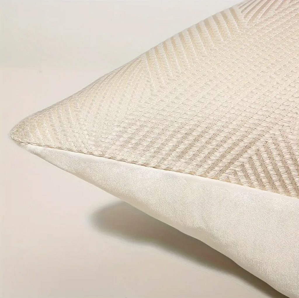 Isabella Cream Woven Luxury Sofa and Bedroom Cushion Camden and Co Home
