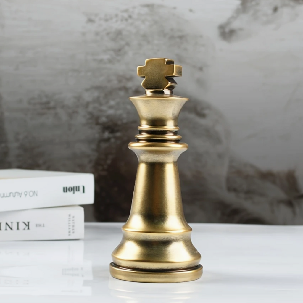 Philip Giant Gold Decorative King Chess Piece Ornament