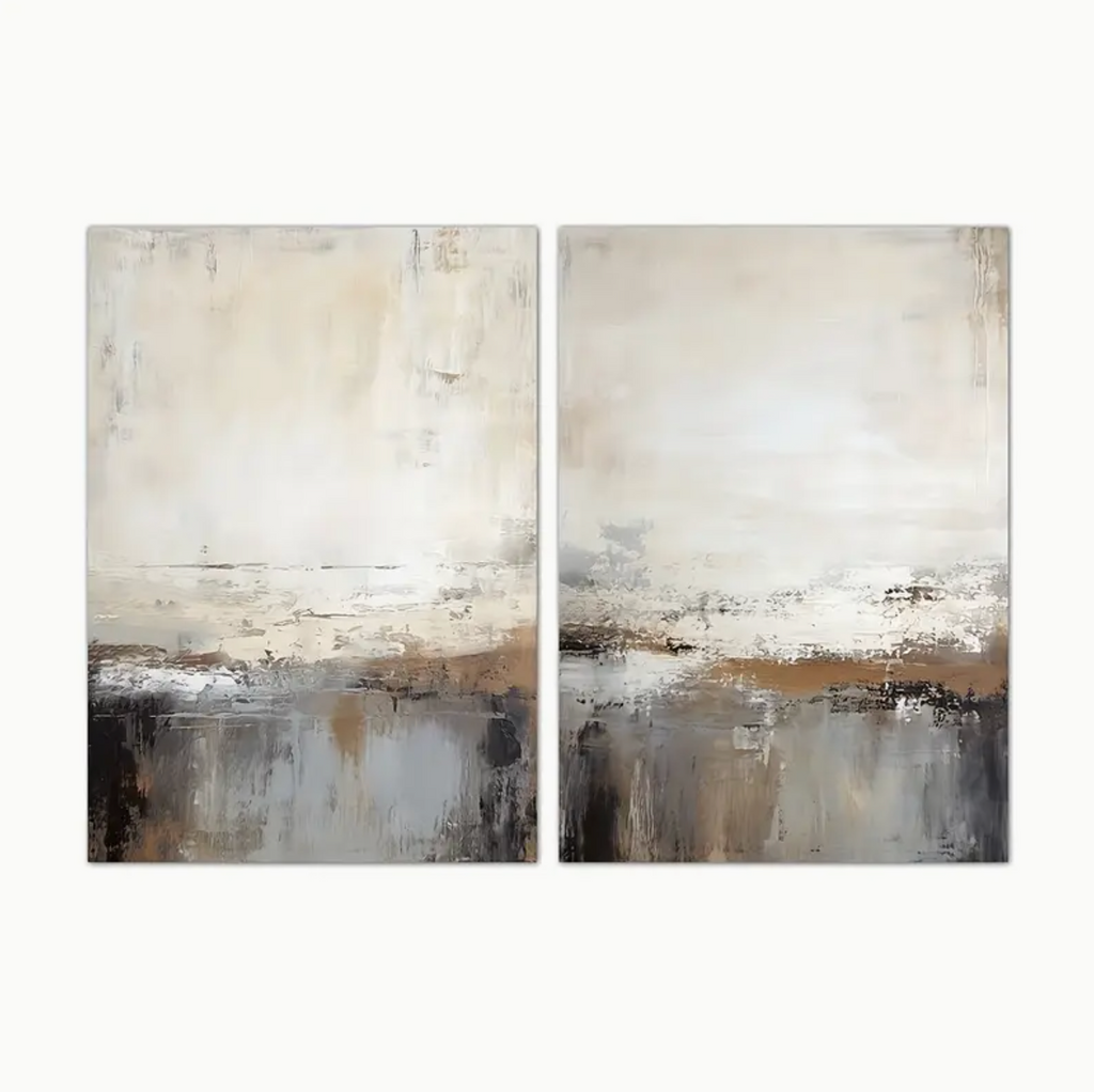 Set of 2 Minimalist Abstract Landscape Wall Art Prints Camden and co 2