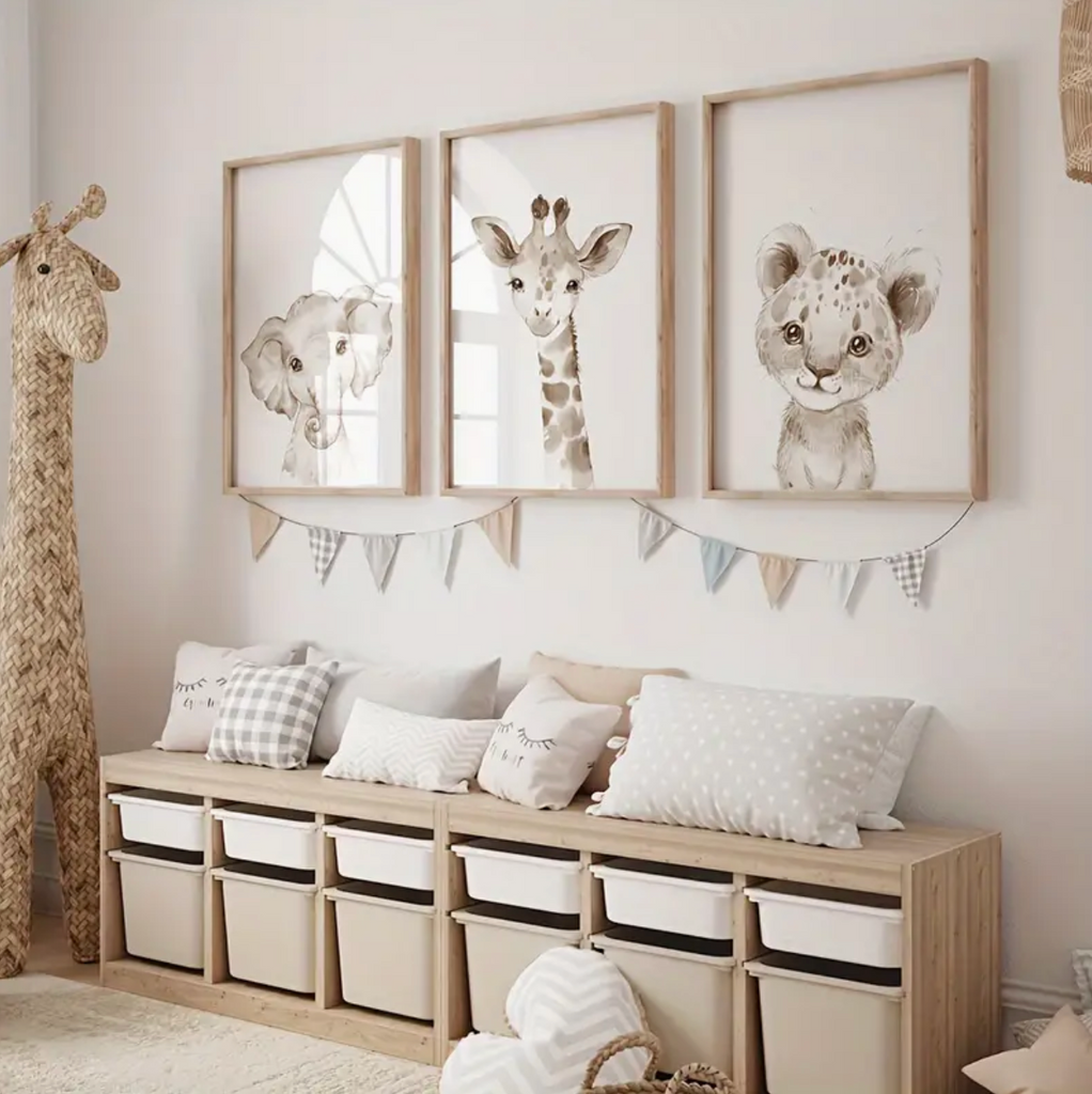 Safari nursery prints