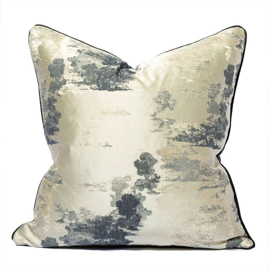 Bronze & Black Abstract Cloud Luxury Cushion and Cushion Cover | Camden & Co